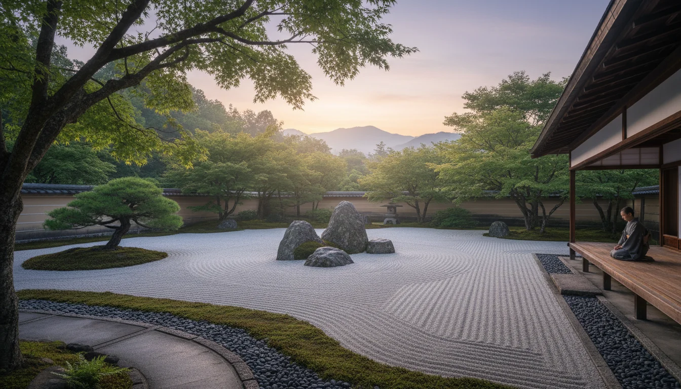 Zen Garden Harmony - elegant design - The Zen Garden's Minimalist Harmony A Study - Discover art tranquil - Gemini Auto Post